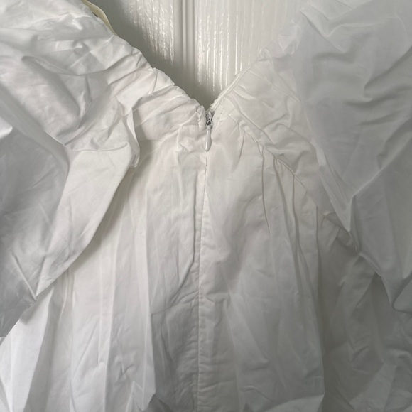 White Ruffled Mini Dress - Picture 7 of 8